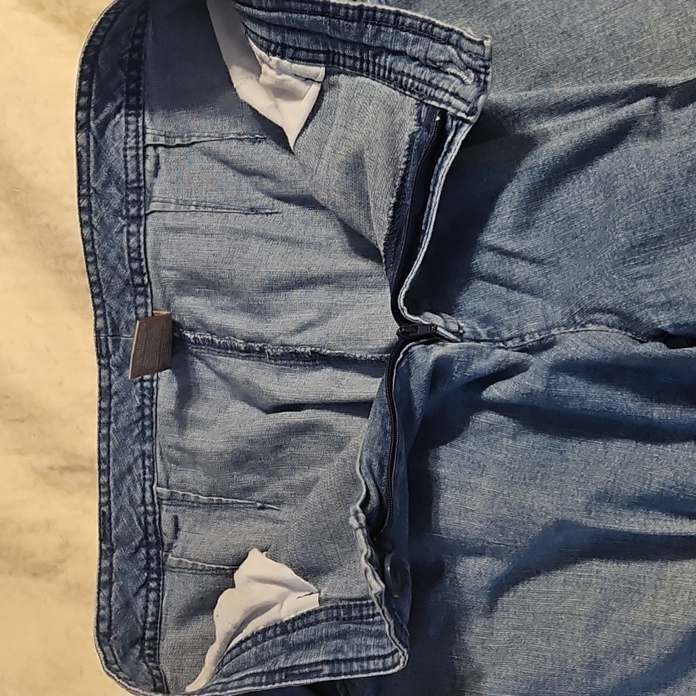 Vintage Light Blue Denimn Jean Shorts White Stag - Picture 10 of 10